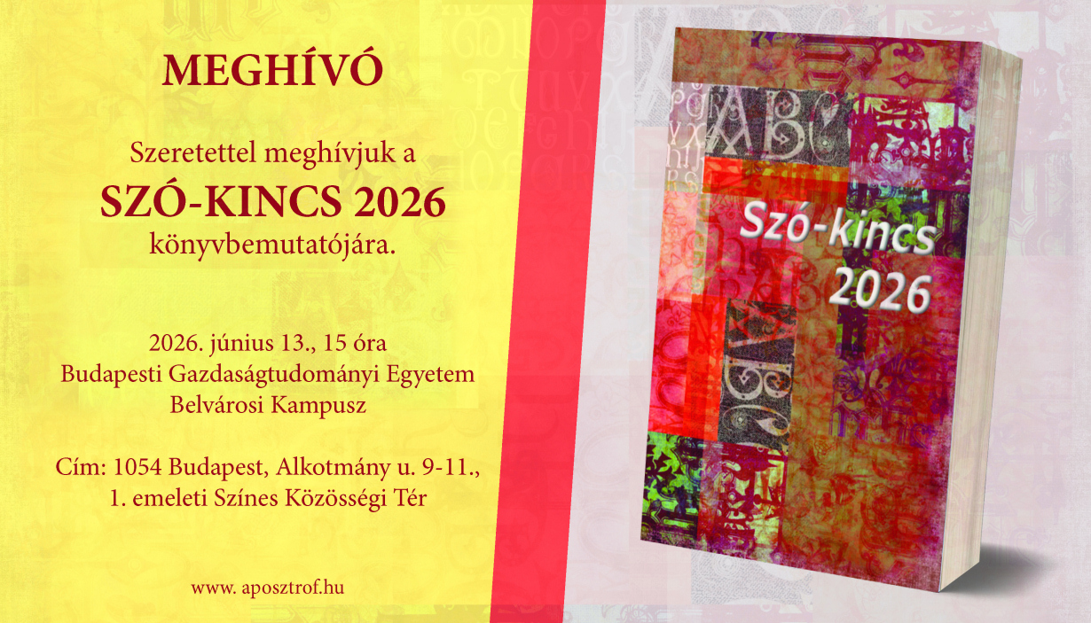Könyvbemutató Szó-kincs 2026